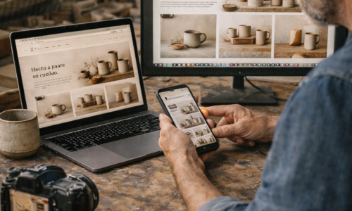 Presencia en línea y visibilidad digital del taller artesano