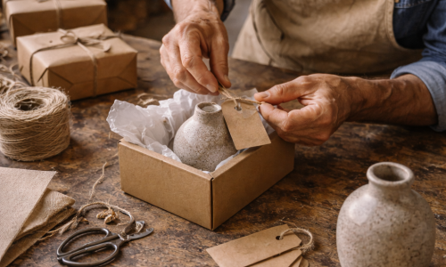 Etiquetado y empaque creativo para productos artesanos